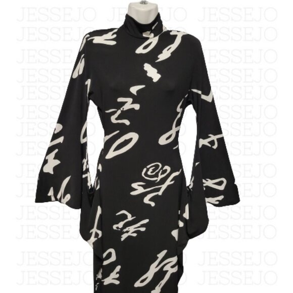 Womens Black Gown Figure Hugging Maxi Elegant Long Dress- NEW - Picture 9 of 16